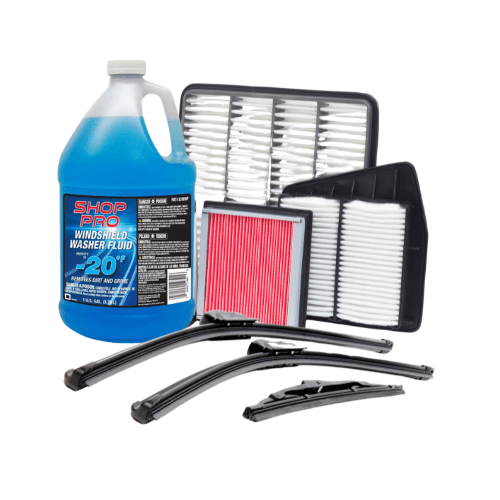 vehicle maintenance, wipers, filters, fluid refill